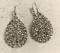 Crystal Rhinestone Hook dangle Earrings