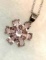 Pink Sapphire Pendant and Chain