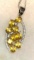 Multi- Stone Golden Citrine Pendant and Chain