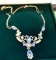 Vintage looking Necklace with Opals, Aquamarine etc