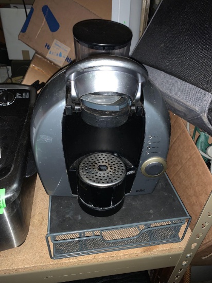 Braun Coffee Maker and Pod Holder