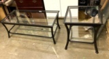 Coffee Table with Glass and End Table