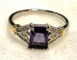 Purple Amethyst ring Size 9