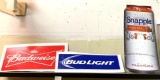 3 Cardboard/ Poster Board Signs- Snapple and Beer