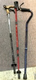 2 Walking Sticks ( 1 is From REI) and 1 Cane