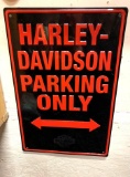 Harley Davidson Parking Sign