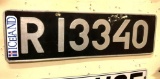 Vintage Iceland License Plate