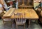 Dining Room Table with 4 Chairs and 2 Leaves