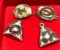 4 Sterling Silver Hat Charms