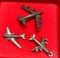 3 Sterling Silver Air Plane Charms