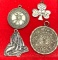 4 Sterling Silver Charms