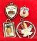 4 Sterling Silver Traveling Charms