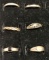 6 Sterling Silver Rings