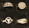 4 Sterling Silver Rings