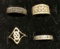 4 Sterling Silver Rings