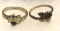 2 Sterling Silver Grape Rings Size 8.5