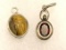2 Sterling Silver Gemstone Pendants