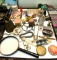 Collectible Lot- Salt and Pepper Shaker, Cigarette Holder, Pill Holders etc