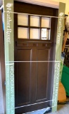 Brand New 6 Lite Craftsman Stained Chestnut Mahogany right-Hand Inswing Fiberglass Prehung Door