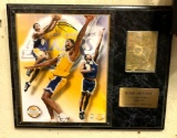 Kobe Bryant Plaque with Picture and Golden card- Numbered