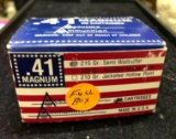full Box (25 Rounds) .41 Mag Ammo