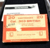 2 Boxes (40 Rounds) .303 British Rifle Ammo