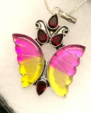 Ametrine Garnet Butterfly 2.6