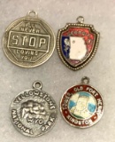 4 Sterling silver Charms