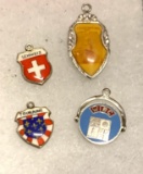 4 Sterling Silver Charms