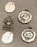 5 Sterling Silver Charms
