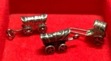 3 Sterling Silver Covered wagon Charms