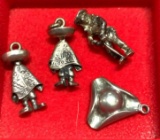 4 Sterling Silver charms
