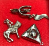 3 Sterling Silver Charms