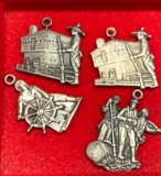 4 Sterling Silver Charms
