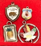4 Sterling Silver Traveling Charms