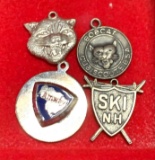 4 Sterling Silver Charms