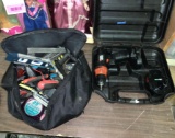 B&D Drill and Tool Bag with Contents