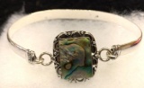 Abalone Shell Bangle Bracelet