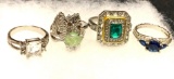 4 Gemstone Rings