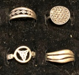 4 Sterling Silver Rings