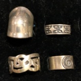 4 Sterling Silver Rings