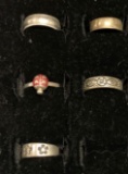 5 Sterling Silver Adjustable Rings