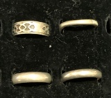 4 Sterling Silver Rings