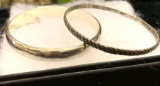 2 Sterling Silver Bracelets
