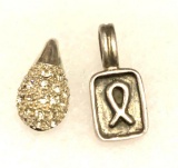 2 Sterling Silver Pendants