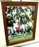 Framed Jeff Barnes #56 Autographed Picture