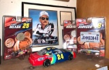 Nascar Lot- Cars, and Plaque