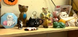 Lot of Cat Collectibles