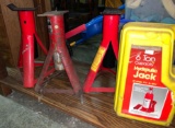 3 Jack Stands and 6 Ton Jack