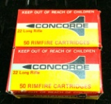 2 Boxes Concorde 22LR Ammo